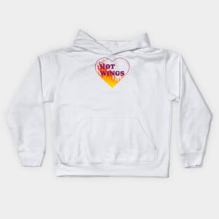 Hot Wings Hot Hands - Flats Sunset Kids Hoodie